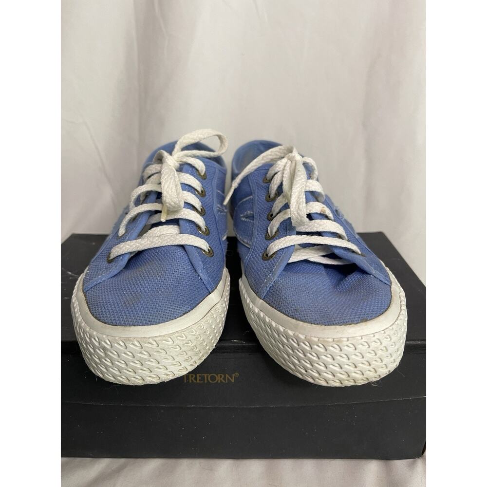 TRETORN Canvas Sneakers Women's 8.5 Shoes Blue Marina Lace-Up Athleisure Casual - Picture 4 of 11
